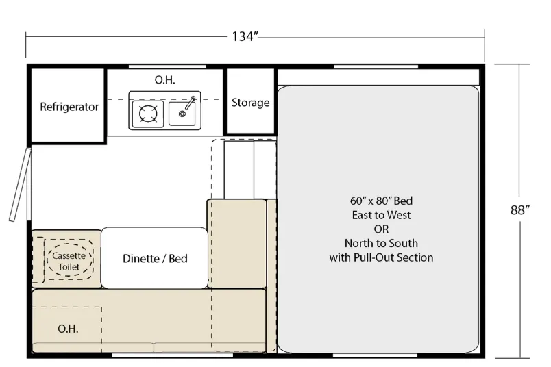 2026 Soaring Eagle AQUILLA 6.5 - Floor plan