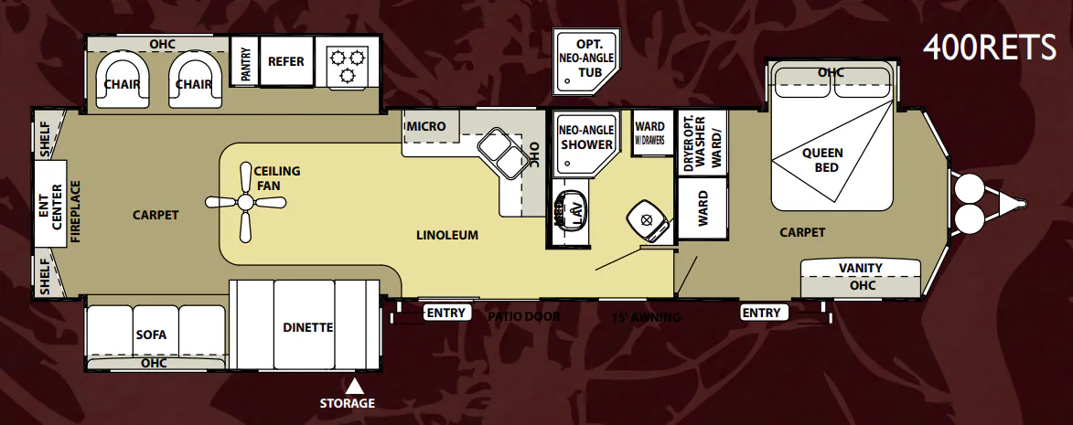 Forest River Salem Villa 400RETS floor plan