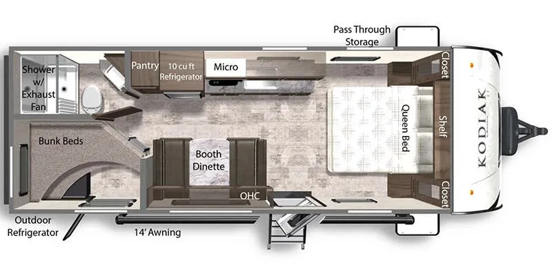 Dutchmen Kodiak SE 220BHS floor plan