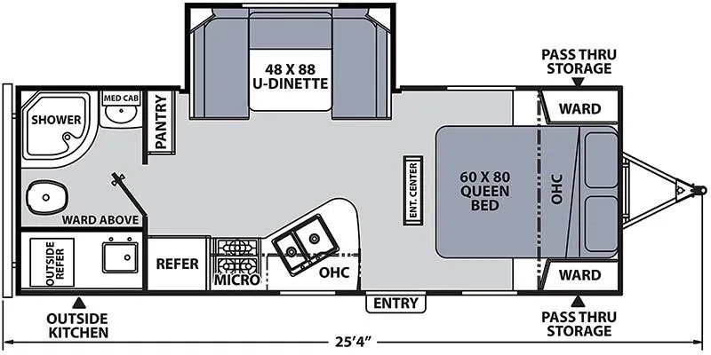 2022 Coachmen Apex Ultra-Lite 215RBK - Floor plan