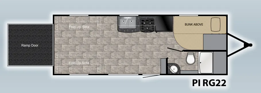 Heartland Pioneer RG22 floor plan