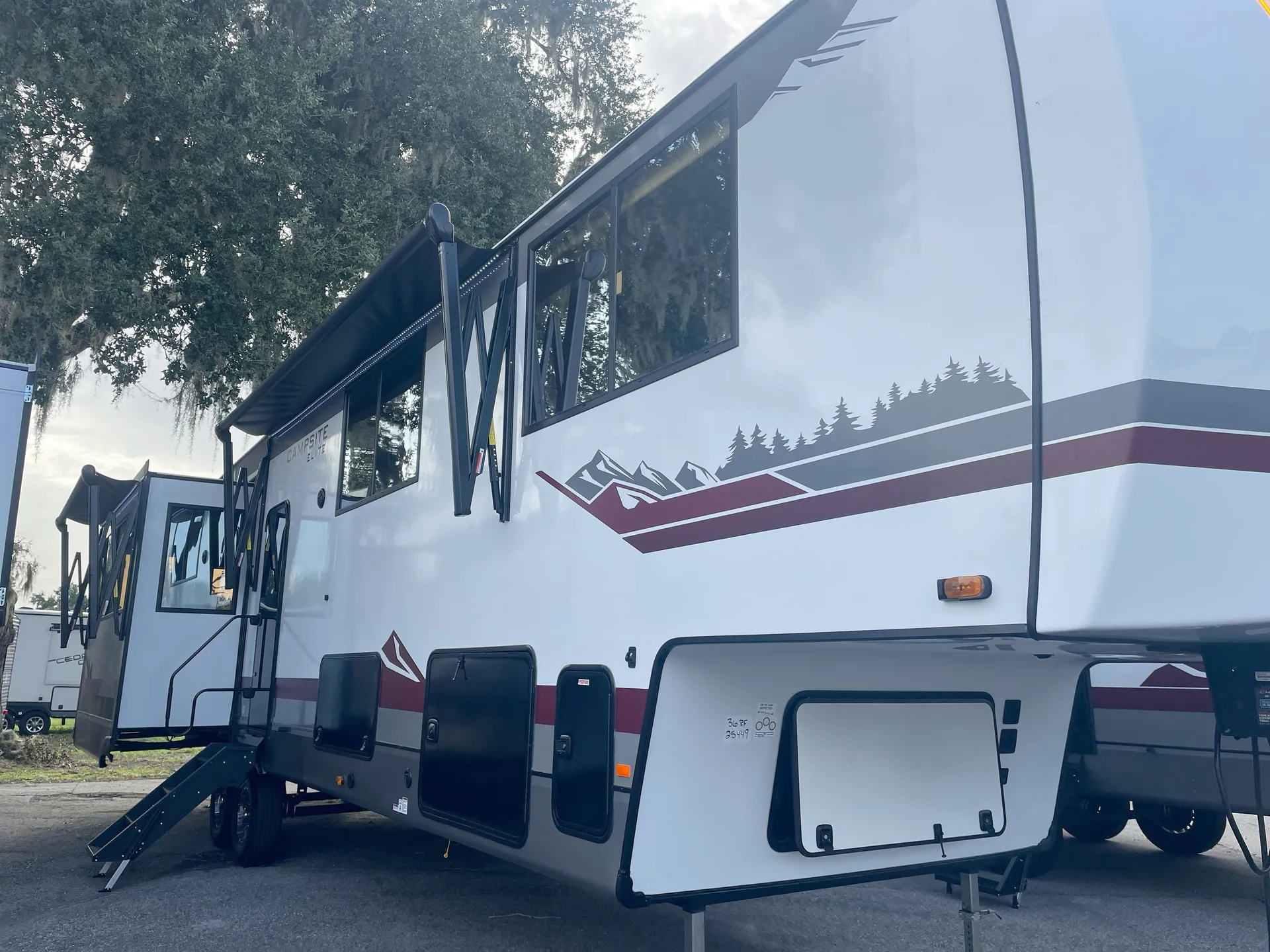 2027 Forest River Campsite Elite 36RF — campside