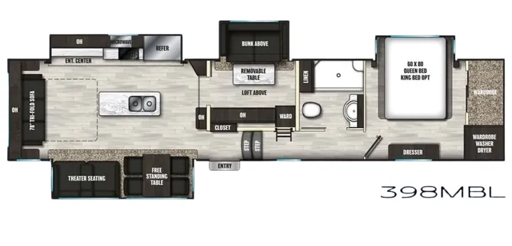Coachmen Brookstone 398MBL floor plan