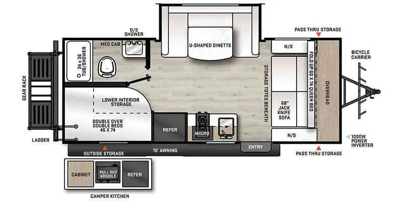 2024 Coachmen Catalina Expedition 192BHS - Floor plan