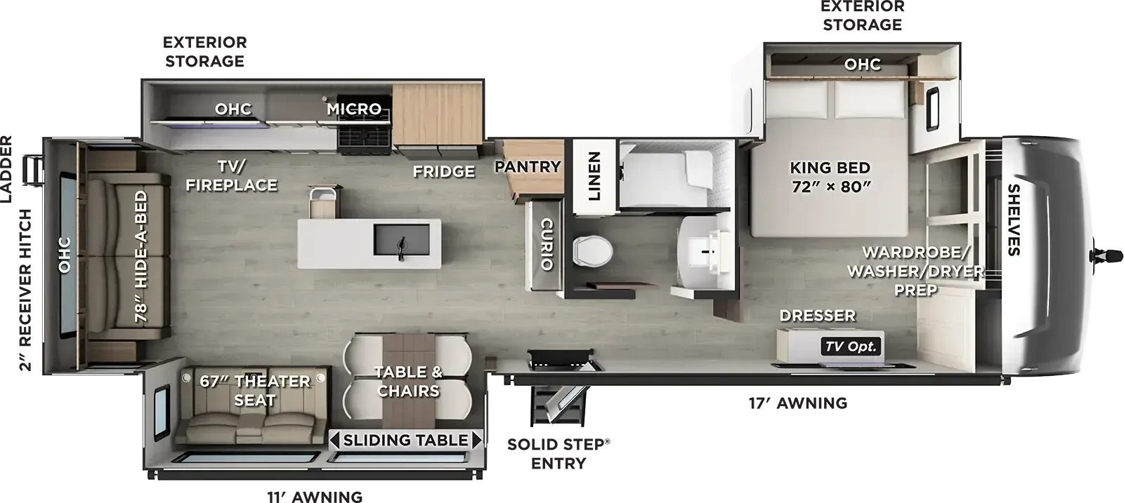 2027 Forest River RV Rockwood Signature 8392RL - Floor plan