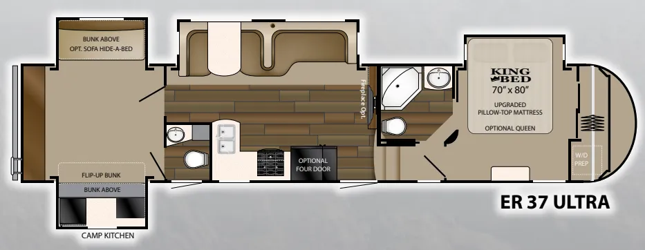 Heartland ElkRidge 37 ULTIMATE floor plan