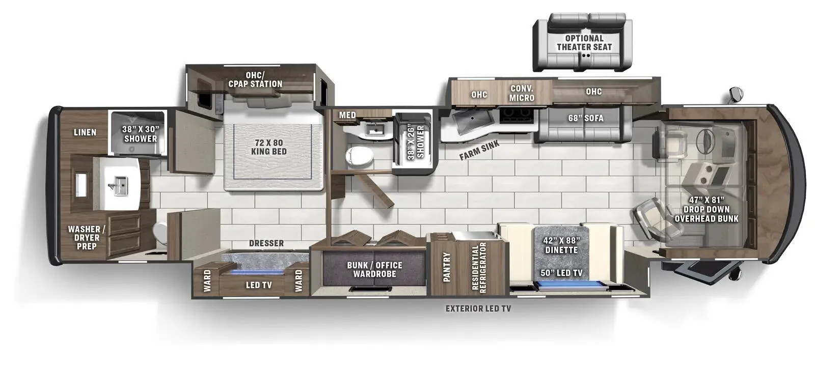 Coachmen Sportscoach RD 402TS floor plan