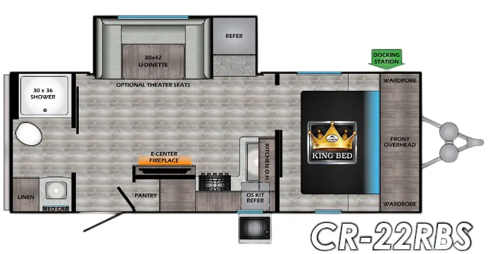 CrossRoads Cruiser Aire CR22RBS floor plan