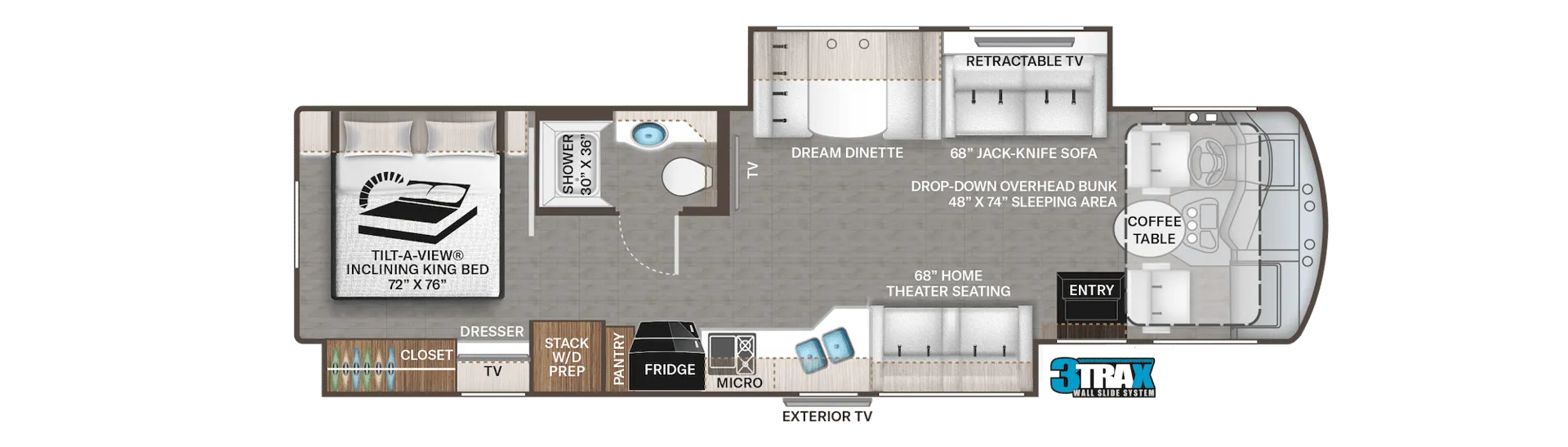 Thor Motor Coach Challenger 35MQ floor plan