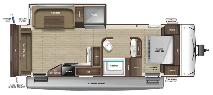 Highland Ridge Mesa Ridge S-Lite 262RL floor plan