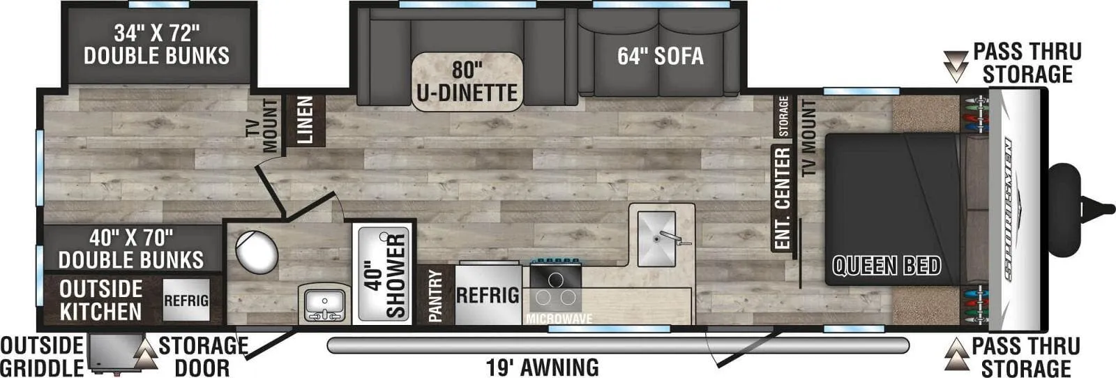 K-Z Sportsmen SE 312BHKSE floor plan