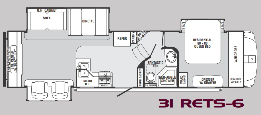 Forest River Sabre 31 RETS floor plan