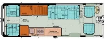 Sportsmobile Promaster EB 131s floor plan
