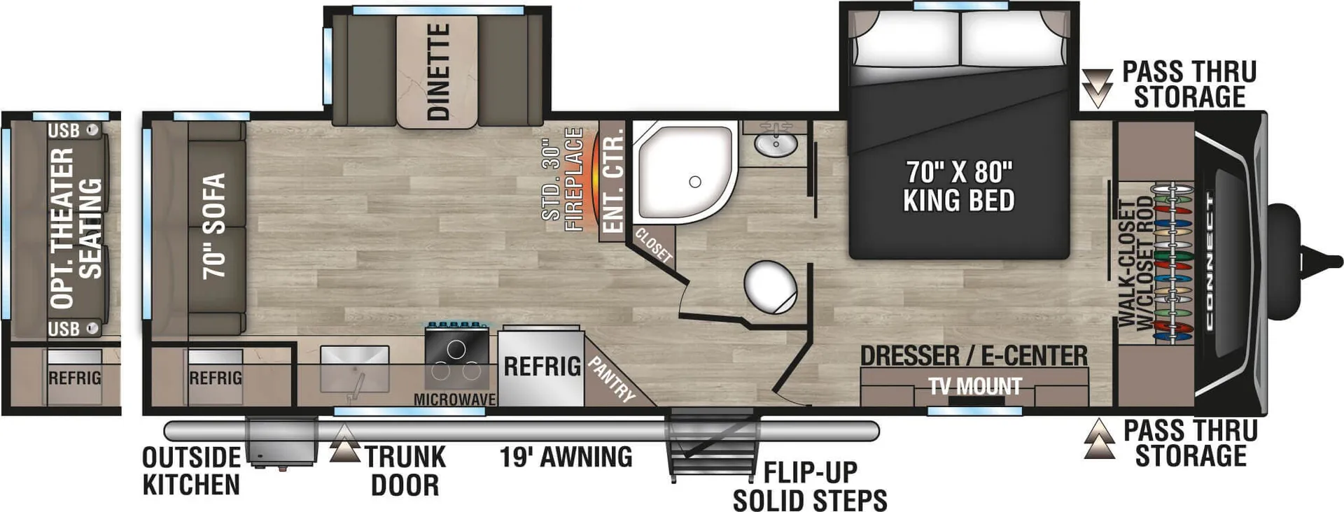 K-Z Connect C262RLK floor plan