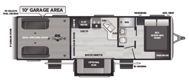 Keystone Impact 28V floor plan