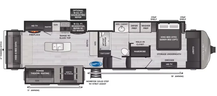 Keystone Montana 3813MS floor plan