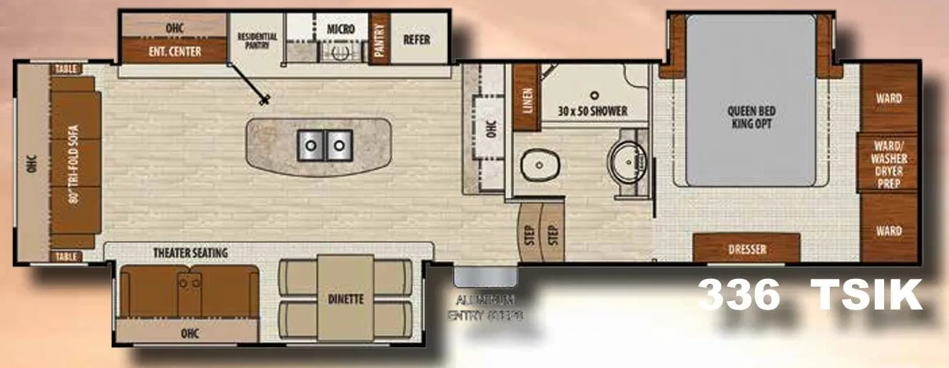 Coachmen Chaparral 336TSIK floor plan