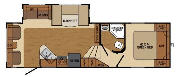 Augusta RV Flex 29RL floor plan