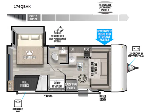 2023 Forest River Salem FSX 176QBHK - Photo 3