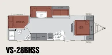Cruiser RV ViewFinder Signature 28BHSS floor plan
