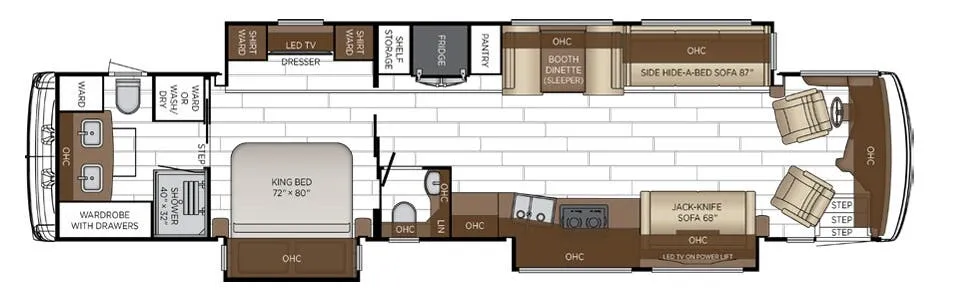 2027 Newmar Dutch Star 4325 - Floor plan