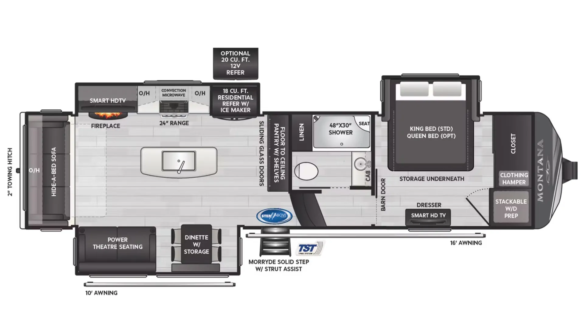 2025 Keystone Montana 3123RL - Floor plan