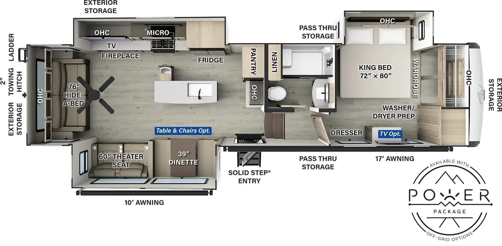Forest River Rockwood Signature R361RLS floor plan