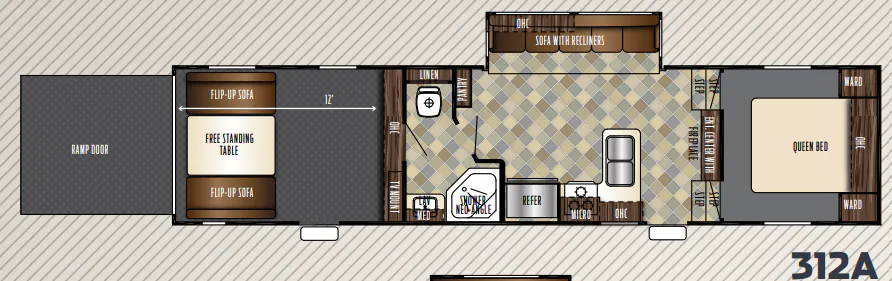 Forest River Vengeance Super Sport 312A floor plan