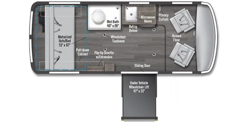Winnebago Roam 59RB floor plan