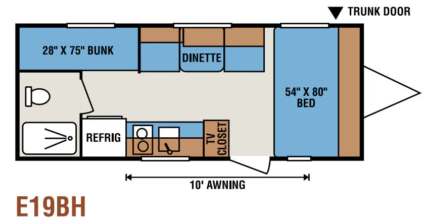 K-Z Spree Escape E19BH floor plan