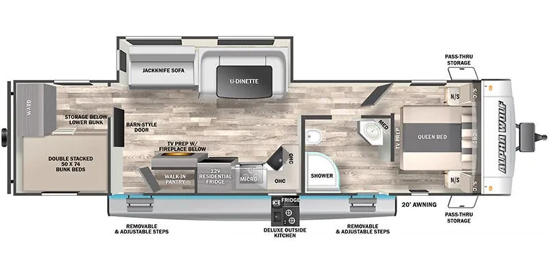 2023 Forest River Cherokee Alpha Wolf 30RDB-L - Floor plan