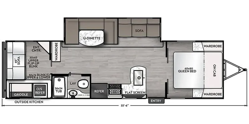 2025 Coachmen RV Apex Ultra-Lite 291TBSS floor plan