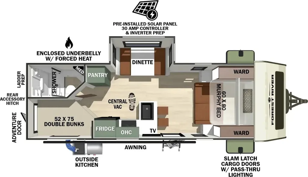 2026 Forest River No Boundaries NB20.3 floor plan