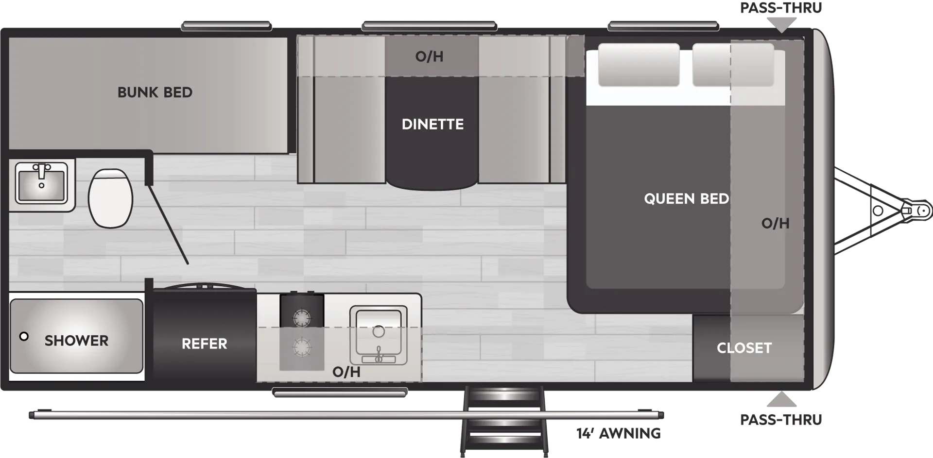 Keystone Springdale Classic Single 1800BH floor plan