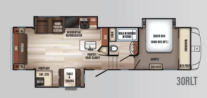 Forest River Sabre 30RLT floor plan