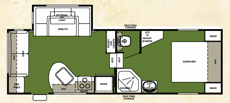 Forest River Cherokee 245L floor plan
