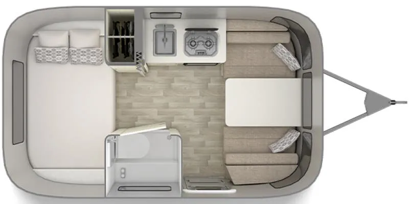 2024 Airstream Bambi 16RB - Floor plan