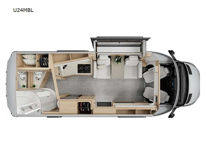 2023 Leisure Travel Unity U24MBL - Floor plan