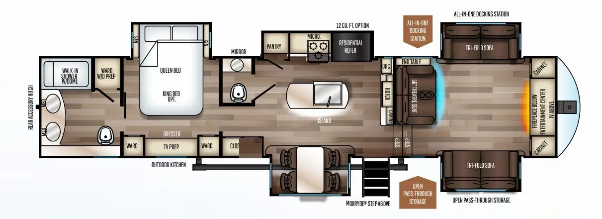 Forest River Sabre 37FLH floor plan