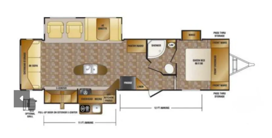 CrossRoads Sunset Trail Reserve SF32RL floor plan