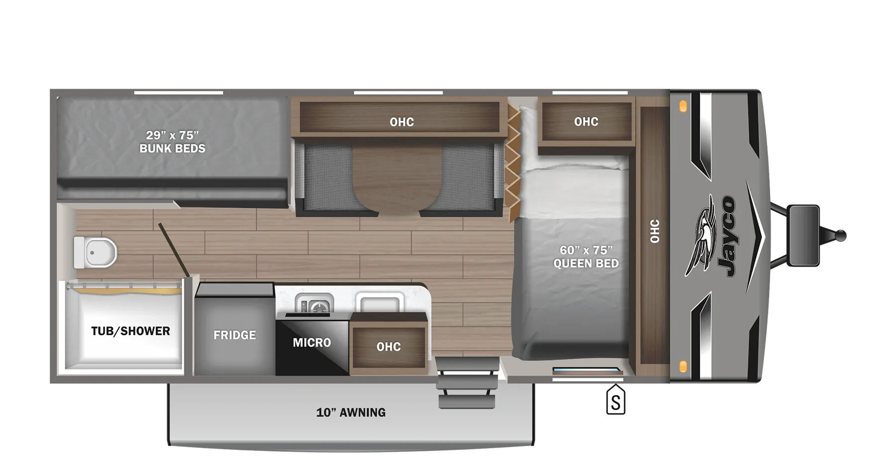 Jayco Jay Flight SLX 174BH floor plan