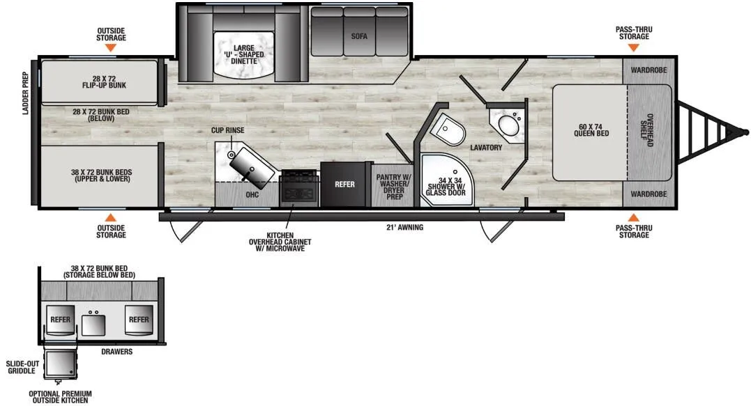 Coachmen Clipper 292TB floor plan