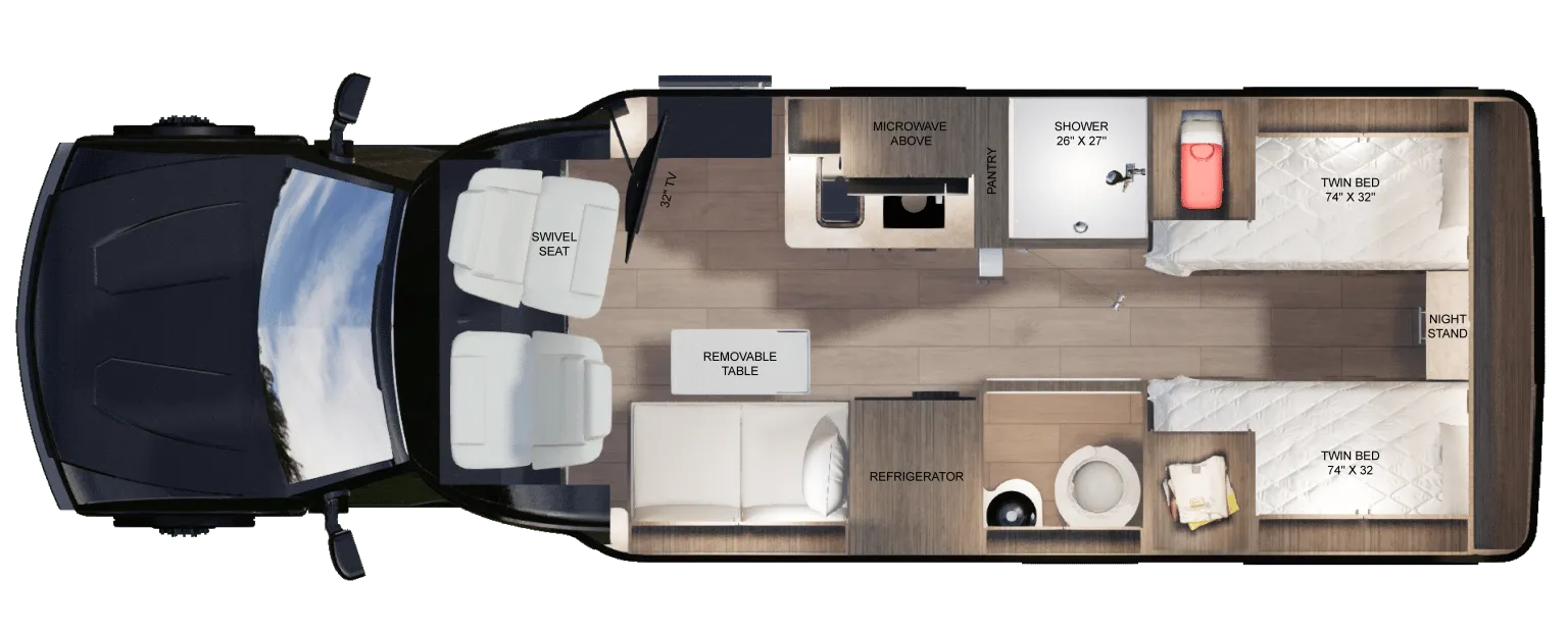 Coach House Platinum 220TB floor plan