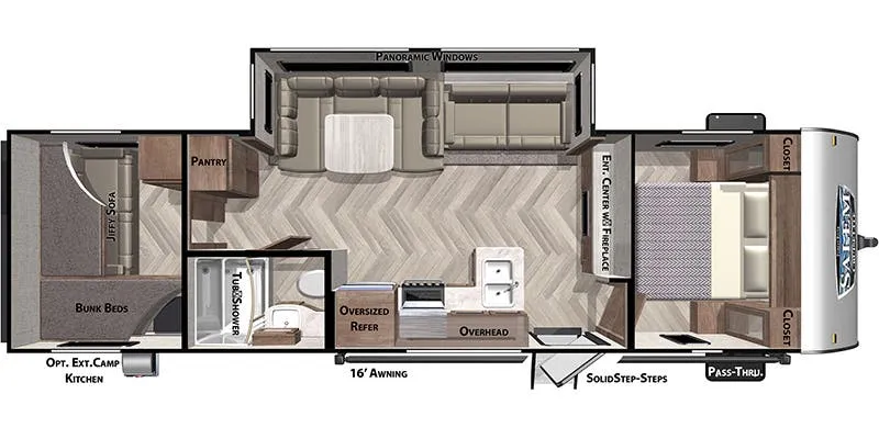 2022 Forest River Salem Cruise Lite 273QBXL - Floor plan