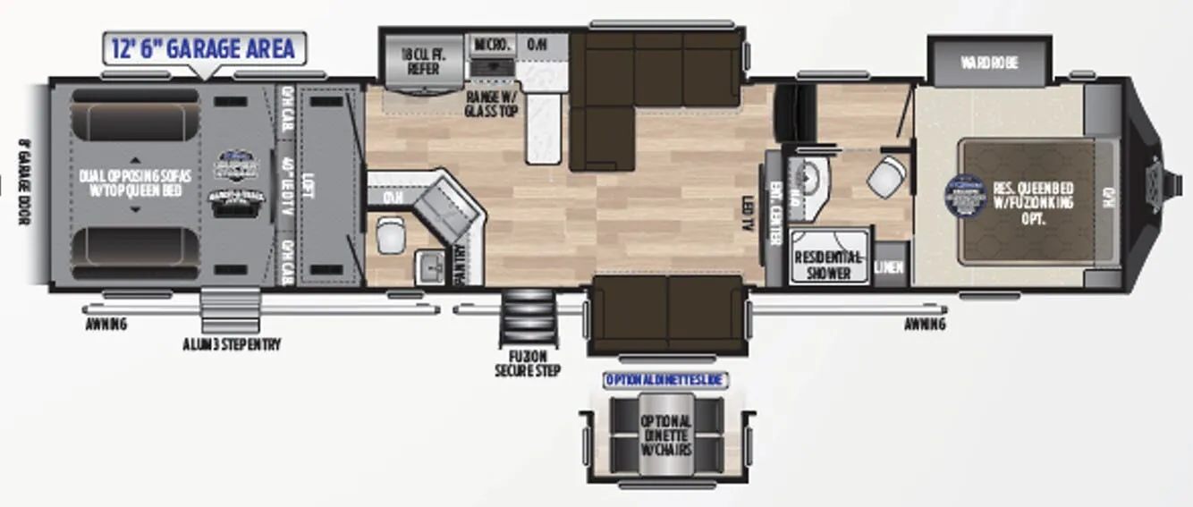 Keystone Fuzion 429 floor plan