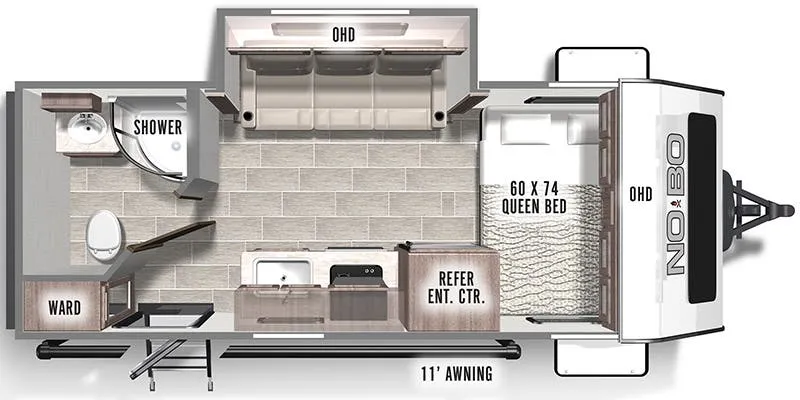 Forest River No Boundaries NB16.8 floor plan