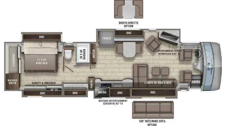 Entegra Coach Aspire 42DEQ floor plan