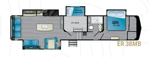 Heartland ElkRidge 38MB floor plan
