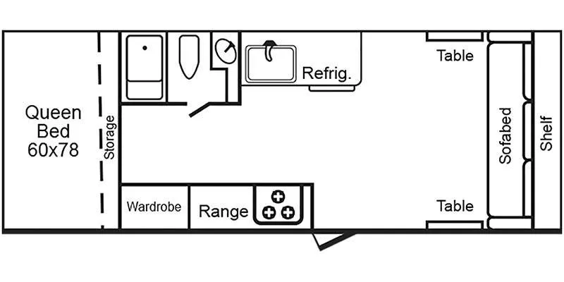 TrailManor 2720 Series QS floor plan