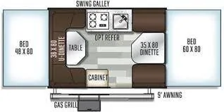 Forest River Flagstaff MAC 208 floor plan